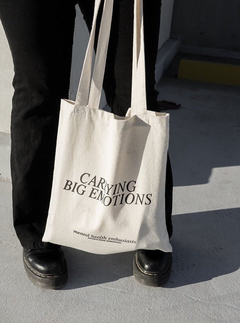 emotional tote bag